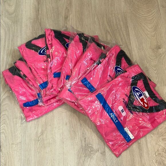 NEW Vibrant Pink Hockey Jersey with Black Accents, Size Medium - Picture 3 of 4